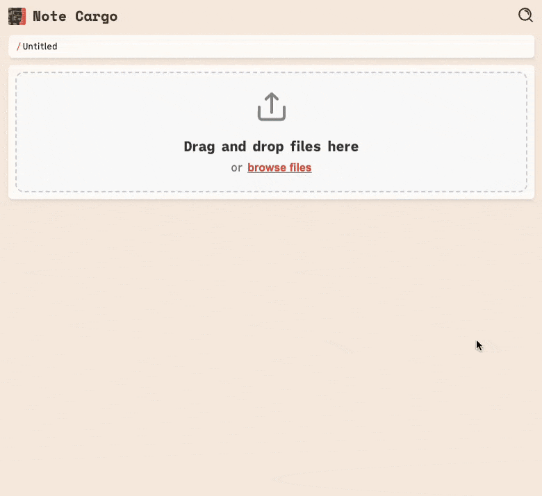 Note Cargo Screenshot